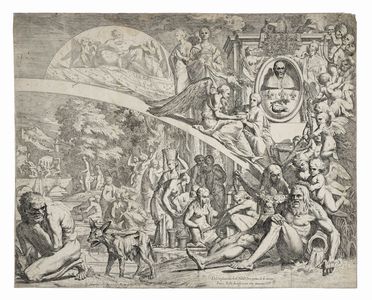  Pietro Testa  (Lucca, 1611 - Roma, 1650) : Allegoria della Pace.  - Asta Stampe, disegni e dipinti antichi, moderni e contemporanei - Libreria Antiquaria Gonnelli - Casa d'Aste - Gonnelli Casa d'Aste