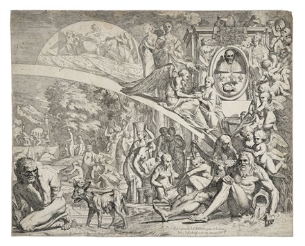  Pietro Testa  (Lucca, 1611 - Roma, 1650) : Allegoria della Pace.  - Asta Stampe, disegni e dipinti antichi, moderni e contemporanei - Libreria Antiquaria Gonnelli - Casa d'Aste - Gonnelli Casa d'Aste