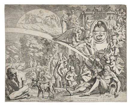  Pietro Testa  (Lucca, 1611 - Roma, 1650) : Allegoria della Pace.  - Asta Stampe, disegni e dipinti antichi, moderni e contemporanei - Libreria Antiquaria Gonnelli - Casa d'Aste - Gonnelli Casa d'Aste