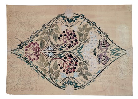  Regina Philippona Disertori  (Amsterdam, 1886 - Milano, 1977) : Lotto composto di 2 motivi floreali decorativi.  - Auction Prints, drawings & paintings | Old master, modern and contemporary art - Libreria Antiquaria Gonnelli - Casa d'Aste - Gonnelli Casa d'Aste