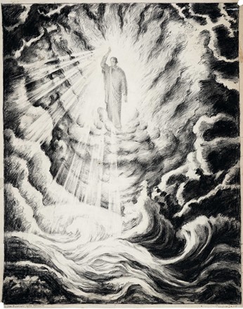  Regina Philippona Disertori  (Amsterdam, 1886 - Milano, 1977) : Genesi 1-1-6.  - Asta Stampe, disegni e dipinti antichi, moderni e contemporanei - Libreria Antiquaria Gonnelli - Casa d'Aste - Gonnelli Casa d'Aste