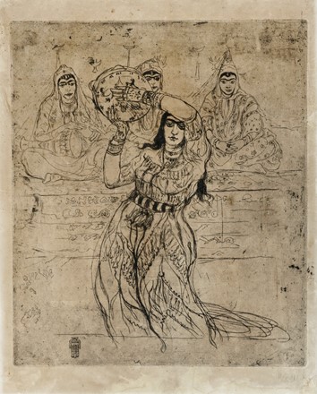  Moses Levy  (Tunisi, 1885 - Viareggio, 1968) : La danza del ventre.  - Auction Prints, drawings & paintings | Old master, modern and contemporary art - Libreria Antiquaria Gonnelli - Casa d'Aste - Gonnelli Casa d'Aste