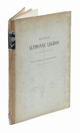  Poulet-Malassis Auguste : Monsieur Alphonse Legros Au Salon de 1875. Note Critique  [..]