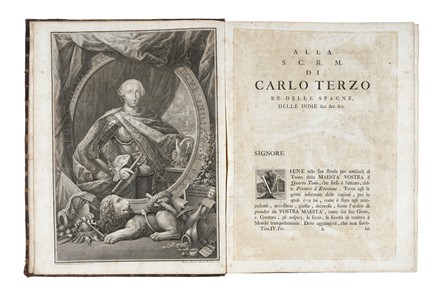  Baiardi Ottavio Antonio [e altri] : Antichità di Ercolano. Catalogo degli antichi monumenti; Le pitture antiche d'Ercolano. Tomo primo (-quarto); De' Bronzi d'Ercolano. Tomo primo (-secondo).  Filippo Morghen  (Firenze, 1730 - 1807), Pietro Campana  - Asta Libri, autografi e manoscritti - Libreria Antiquaria Gonnelli - Casa d'Aste - Gonnelli Casa d'Aste