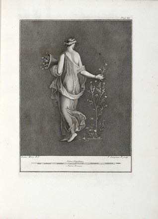  Baiardi Ottavio Antonio [e altri] : Antichità di Ercolano. Catalogo degli antichi monumenti; Le pitture antiche d'Ercolano. Tomo primo (-quarto); De' Bronzi d'Ercolano. Tomo primo (-secondo).  Filippo Morghen  (Firenze, 1730 - 1807), Pietro Campana  - Asta Libri, autografi e manoscritti - Libreria Antiquaria Gonnelli - Casa d'Aste - Gonnelli Casa d'Aste