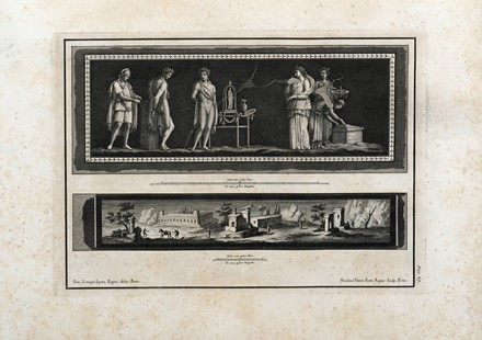  Baiardi Ottavio Antonio [e altri] : Antichit di Ercolano. Catalogo degli antichi monumenti; Le pitture antiche d'Ercolano. Tomo primo (-quarto); De' Bronzi d'Ercolano. Tomo primo (-secondo).  Filippo Morghen  (Firenze, 1730 - 1807), Pietro Campana  - Asta Libri, autografi e manoscritti - Libreria Antiquaria Gonnelli - Casa d'Aste - Gonnelli Casa d'Aste