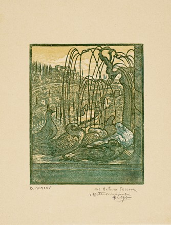  Diego Pettinelli  (Matelica, 1897 - Roma, 1989) : Paesaggio di Sardegna.  Giuseppe Talamoni  (Monza, 1886 - Varese, 1968)  - Asta Stampe, disegni e dipinti antichi, moderni e contemporanei - Libreria Antiquaria Gonnelli - Casa d'Aste - Gonnelli Casa d'Aste