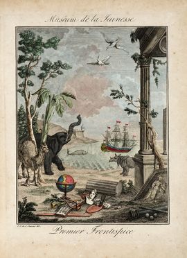 Lotto di 5 opere di geografia e viaggi.  Jacques Grasset de Saint-Sauveur  (Montréal,  [..]