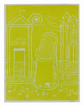  Giorgio De Chirico  (Volos, 1888 - Roma, 1978) : 2 incisioni su 1 foglio.  - Asta Stampe, disegni e dipinti antichi, moderni e contemporanei - Libreria Antiquaria Gonnelli - Casa d'Aste - Gonnelli Casa d'Aste