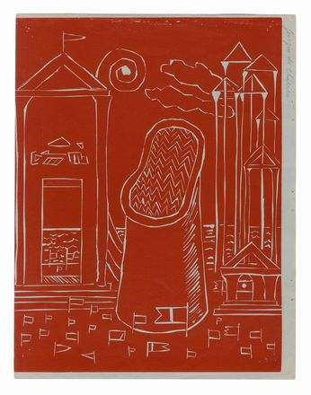  Giorgio De Chirico  (Volos, 1888 - Roma, 1978) : 2 incisioni su 1 foglio.  - Asta Stampe, disegni e dipinti antichi, moderni e contemporanei - Libreria Antiquaria Gonnelli - Casa d'Aste - Gonnelli Casa d'Aste
