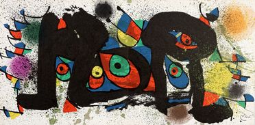  Joan Miró  (Montroig, 1893 - Palma di Majorca, 1983) : Lotto composto di 2 incisioni.  - Asta Stampe, disegni e dipinti antichi, moderni e contemporanei - Libreria Antiquaria Gonnelli - Casa d'Aste - Gonnelli Casa d'Aste
