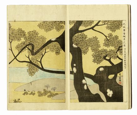  Watanabe Seitei (o Shotei)  (Edo,, 1851 - 1918) : Bijutsu sekai (Il mondo dell'arte).  - Asta Stampe, disegni e dipinti antichi, moderni e contemporanei - Libreria Antiquaria Gonnelli - Casa d'Aste - Gonnelli Casa d'Aste