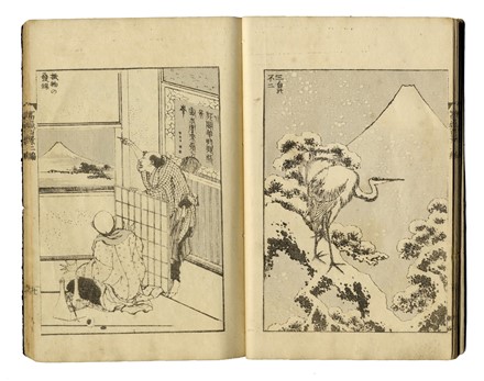  Katsushika Hokusai  (Edo, 1760 - 1849) : Fugaku hyakkei (Le cento vedute del monte Fuji).  - Asta Stampe, disegni e dipinti antichi, moderni e contemporanei - Libreria Antiquaria Gonnelli - Casa d'Aste - Gonnelli Casa d'Aste