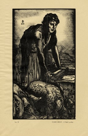  Stanis Dessy  (Arzana, 1900 - Sassari, 1986) : Lotto composto di 4 xilografie.  - Asta Stampe, disegni e dipinti antichi, moderni e contemporanei - Libreria Antiquaria Gonnelli - Casa d'Aste - Gonnelli Casa d'Aste