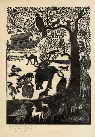  Bruno Marsili (detto Bruno Da Osimo)  (Osimo, 1888 - Ancona, 1962) : Lotto composto di 4 xilografie.  - Asta Stampe, disegni e dipinti antichi, moderni e contemporanei - Libreria Antiquaria Gonnelli - Casa d'Aste - Gonnelli Casa d'Aste