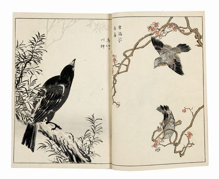  Maekawa Bunrei  (Kyoto,, 1837 - 1917) : Bunrei gafu (Manuale di pittura di Bunrei).  - Asta Stampe, disegni e dipinti antichi, moderni e contemporanei - Libreria Antiquaria Gonnelli - Casa d'Aste - Gonnelli Casa d'Aste