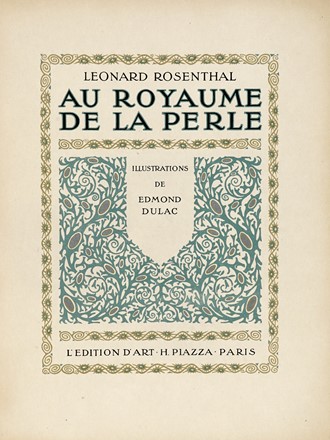  Rosenthal Leonard : Au Royaume de la Perle.  Edmund Dulac, Frans Masereel  (Blankenberge, 1889 - Avignone, 1972), Jean (de) La Fontaine, mile Verhaeren  - Asta Libri, autografi e manoscritti [ASTA A TEMPO] - Libreria Antiquaria Gonnelli - Casa d'Aste - Gonnelli Casa d'Aste