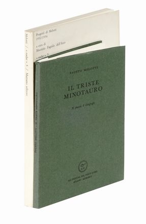  Melotti Fausto : Il triste minotauro. 36 poesie. 8 litografie.  - Asta Libri, autografi  [..]