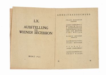 LX. Ausstellung der Wiener Secession.  - Asta Libri, autografi e manoscritti [ASTA A TEMPO] - Libreria Antiquaria Gonnelli - Casa d'Aste - Gonnelli Casa d'Aste