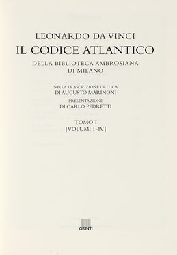  Leonardo da Vinci : Il Codice Atlantico della Biblioteca Ambrosiana di Milano.  [..]