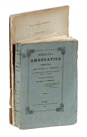  Hering Constantin : Medicina omeopatica domestica con addizioni...  Cesare Lombroso  - Asta Libri, autografi e manoscritti [ASTA A TEMPO] - Libreria Antiquaria Gonnelli - Casa d'Aste - Gonnelli Casa d'Aste