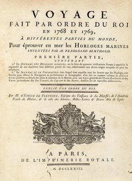  Fleurieu Charles Pierre Claret (de) : Voyage fait par ordre du roi en 1768 et 1769,  [..]