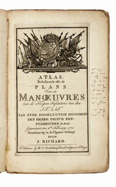  Richard Johannes : Atlas. Behelzende alle de Plans Van de Manoeuvres van de Troepen  [..]