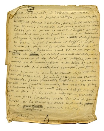  Pea Enrico : Taccuino autografo con l'abbozzo del romanzo Rosalia. Letteratura italiana, Letteratura  - Auction Books, autographs & manuscripts - Libreria Antiquaria Gonnelli - Casa d'Aste - Gonnelli Casa d'Aste