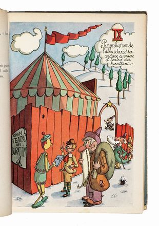  Collodi Carlo : Le Avventure di Pinocchio [?] illustrate con disegni a colori da  [..]
