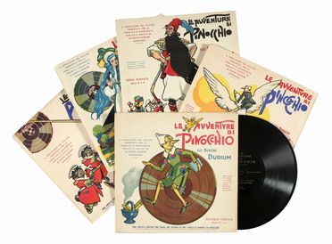 Le avventure di Pinocchio su dischi Durium.  Attilio Mussino  - Asta Libri, autografi e manoscritti - Libreria Antiquaria Gonnelli - Casa d'Aste - Gonnelli Casa d'Aste
