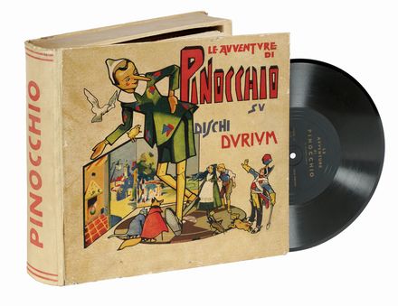 Le avventure di Pinocchio su dischi Durium.  Attilio Mussino  - Asta Libri, autografi  [..]