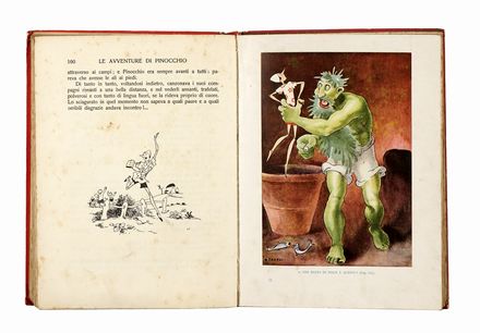 Raccolta di 13 edizioni di Pinocchio.  Carlo Collodi, Piero Bernardini  (Firenze,  [..]