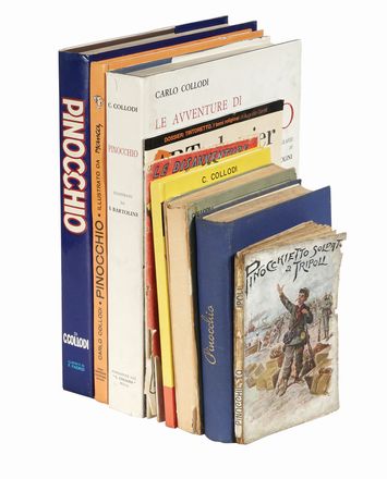 Raccolta di 9 edizioni di Pinocchio.  Carlo Collodi  - Asta Libri, autografi e manoscritti  [..]