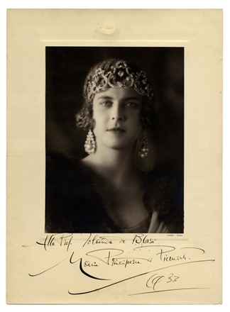 Maria José del Belgio Regina d'Italia Ritratto fotografico della