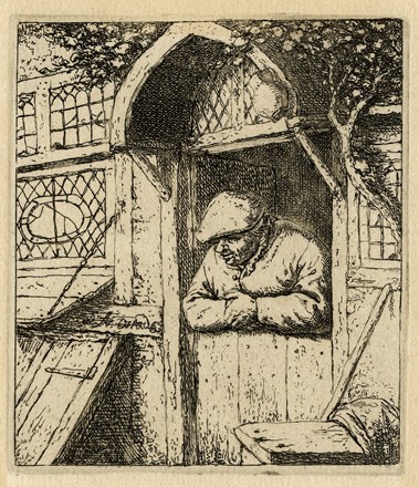  Adriaen (van) Ostade  (Haarlem,, 1610 - ivi, 1685) : La danza all'osteria.  - Asta Stampe, disegni e dipinti antichi, moderni e contemporanei [ASTA A TEMPO] - Libreria Antiquaria Gonnelli - Casa d'Aste - Gonnelli Casa d'Aste