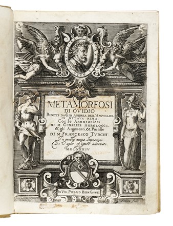  Ovidius Naso Publius : Le metamorfosi [...] ridotte da Gio Andrea dell'Anguillara in ottava rima: Con le Annotationi di M. Gioseppe Horologgi.  Giovanni Andrea Anguillara (dell'), Giuseppe Orologi  - Asta Libri, autografi e manoscritti - Libreria Antiquaria Gonnelli - Casa d'Aste - Gonnelli Casa d'Aste