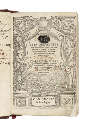  Petrus Damiani <santo> : Vita del Beatissimo Romoaldo Romito.  - Asta Libri, autografi e manoscritti - Libreria Antiquaria Gonnelli - Casa d'Aste - Gonnelli Casa d'Aste