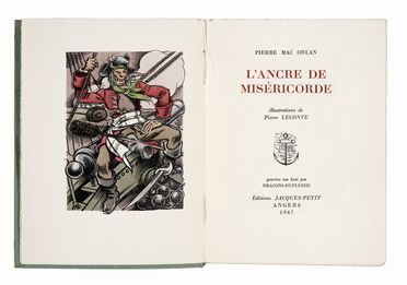  Mac Orlan Pierre : L'Ancre de Miséricorde. Illustrations de Pierre Leconte.  Pierre  [..]