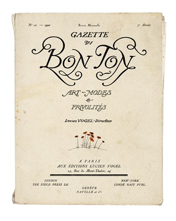 Gazette du Bon Ton. Art  - Modes & Frivolits. N 10, 1920. Periodici e Riviste, Libro d'Artista, Letteratura francese, Collezionismo e Bibliografia, Collezionismo e Bibliografia, Letteratura  - Auction Books, autographs & manuscripts - Libreria Antiquaria Gonnelli - Casa d'Aste - Gonnelli Casa d'Aste