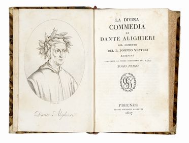  Alighieri Dante : La Divina Commedia [...] col comento del P. Pompeo Venturi [...]  [..]