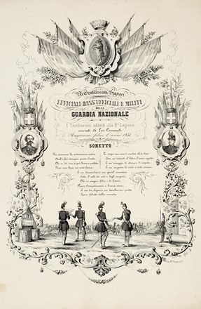  Autori vari : Lotto composto di 17 incisioni della Guardia Nazionale.  - Asta Stampe, disegni e dipinti antichi, moderni e contemporanei [ASTA A TEMPO] - Libreria Antiquaria Gonnelli - Casa d'Aste - Gonnelli Casa d'Aste