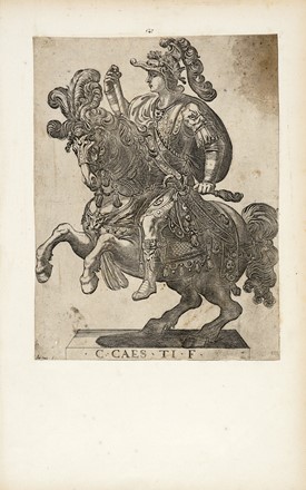  Antonio Tempesta  (Firenze, 1555 - Firenze, 1630) : Scene di battaglia / XII Caesares in equestri forma.  Giovanni Battista Fontana  (Verona, 1541 - Innsbruck, 1587)  - Asta Stampe, disegni e dipinti antichi, moderni e contemporanei [ASTA A TEMPO] - Libreria Antiquaria Gonnelli - Casa d'Aste - Gonnelli Casa d'Aste