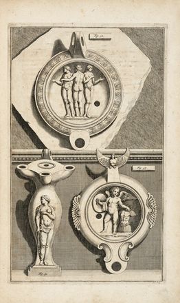  Bartoli Pietro Santi : Veterum lucernae sepulcrales, collectae ex cavernis et specubus  [..]