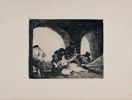  Francisco Goya y Lucientes  (Fuendetodos,, 1746 - Bordeaux,, 1828) : El Esforzado Rendon Picando un Toro, de Cuya Suerte Muri en la Plaza de Madrid.  - Asta Stampe, disegni e dipinti antichi, moderni e contemporanei [ASTA A TEMPO] - Libreria Antiquaria Gonnelli - Casa d'Aste - Gonnelli Casa d'Aste