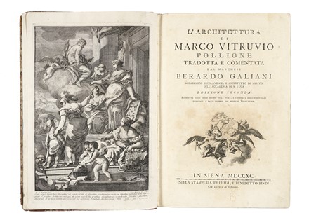  Vitruvius Marcus Pollio : L'Architettura [...] Tradotta e comentata dal Marchese Berardo Galiani [...] Edizione seconda...  Bernardo Galiani, Francesco Cepparuli, Francesco La Marra  (Martina Franca, 1728 - Napoli, 1787)  - Asta Libri, autografi e manoscritti - Libreria Antiquaria Gonnelli - Casa d'Aste - Gonnelli Casa d'Aste