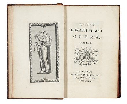  Horatius Flaccus Quintus : Opera. Vol. I (-II).  John Pine  - Asta Libri, autografi e manoscritti - Libreria Antiquaria Gonnelli - Casa d'Aste - Gonnelli Casa d'Aste