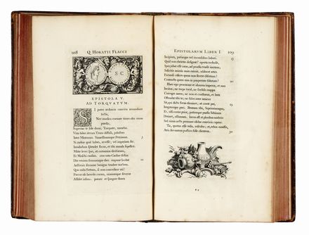  Horatius Flaccus Quintus : Opera. Vol. I (-II).  John Pine  - Asta Libri, autografi  [..]