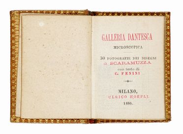  Alighieri Dante : Galleria dantesca microscopica. 30 fotografie dei disegni di  [..]