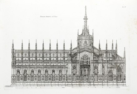  Franchetti Gaetano : Storia e descrizione del duomo di Milano [...]. Corredate di XXX tavole incise.  - Asta Libri, autografi e manoscritti - Libreria Antiquaria Gonnelli - Casa d'Aste - Gonnelli Casa d'Aste