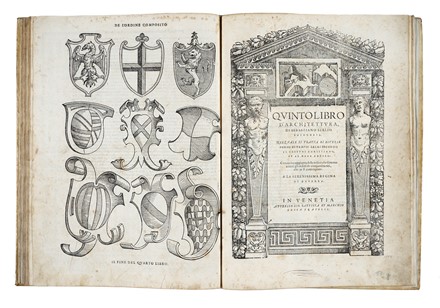  Serlio Sebastiano : Il terzo libro [...] nel qual si figurano, e descrivono le antiquita di Roma, e le altre che sono in Italia, e fuori d'Italia. Architettura, Figurato, Collezionismo e Bibliografia  - Auction Books, autographs & manuscripts - Libreria Antiquaria Gonnelli - Casa d'Aste - Gonnelli Casa d'Aste